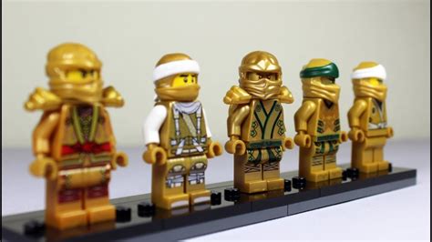 All Lego Ninjago Golden Ninja Minifigures So Far As Of 2020 Youtube