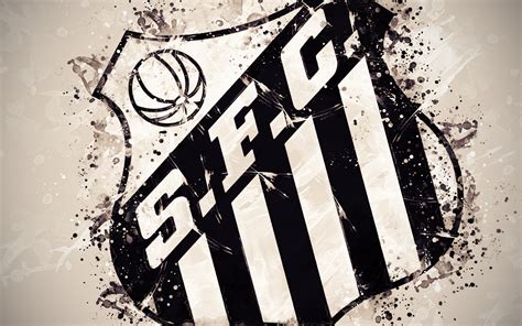 Soccer Santos FC 4K Emblem Logo HD Wallpaper