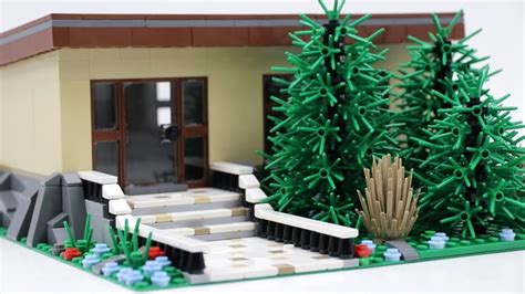 Tiny Lego Modern Forest House Moc Walk Through Youtube