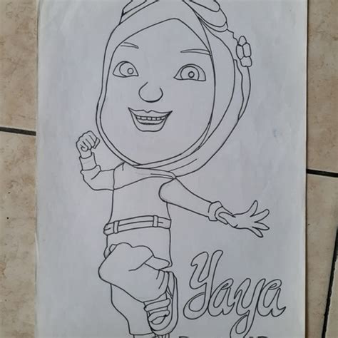 Jual Kertas Mewarnai Gambar Yaya Boboboi 2 Kota Tangerang Selatan