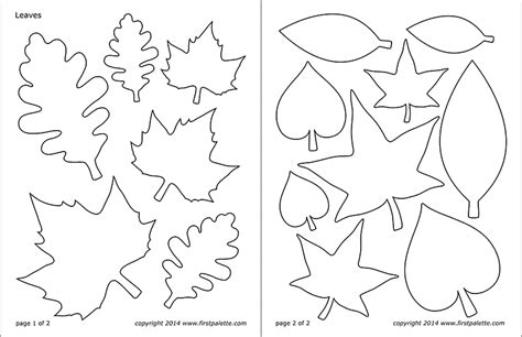 Free Printable Leaf Shapes