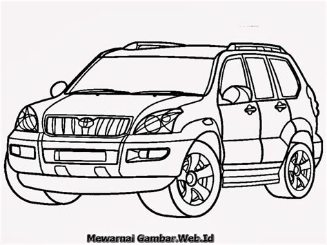 Mewarnai Gambar Mobil Toyota Mewarnai Gambar