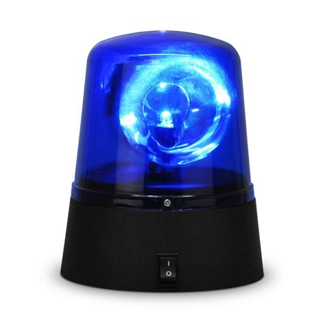 Novelty Party Disco Battery Operated Rotating Blue Led Police Siren