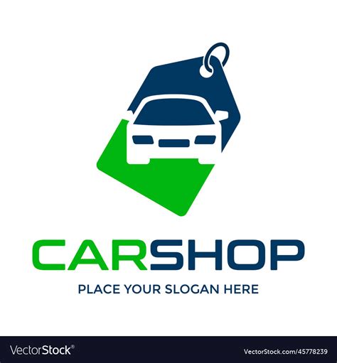 Car Shop Logo Template This Design Use Label Vector Image