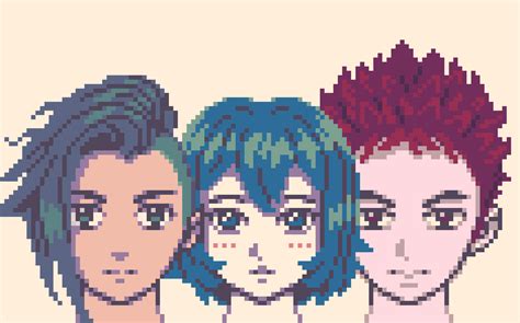 Pixelblog 29 Anime Faces And Hair — Slynyrd