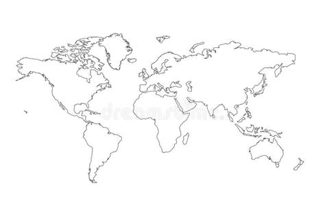 Blank World Map Outline