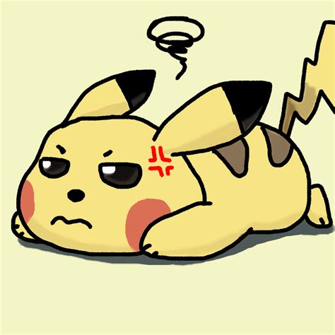 Pikachu Angry Puddiingz Illustrations Art Street