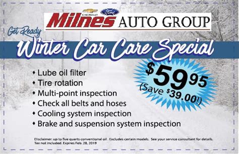 Service Specials Milnes Auto Group