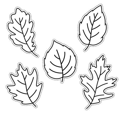 Fall Leaves Shapes 10 Free PDF Printables Printablee