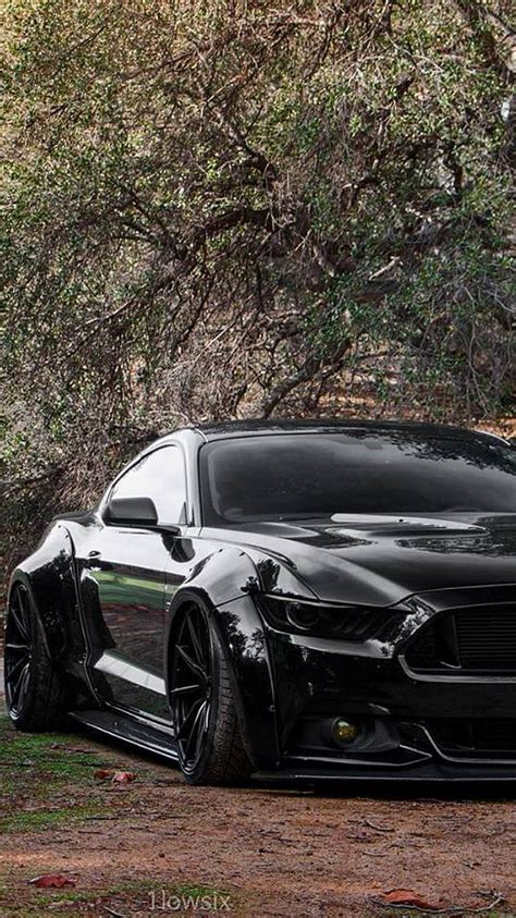 Ford Mustang Black Wallpaper Hd