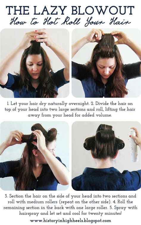 The Lazy Blowout How To Hot Roll Your Hair Blowout Hair Hot