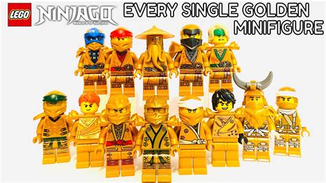 Every Lego Ninjago Golden Minifigure 2021 Legacy Golden Zane And Nya