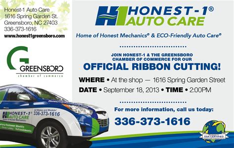 About Auto Care Greensboro Honest 1 Auto Care Celebrates Chamber Of