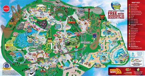 Park Map Six Flags Great America