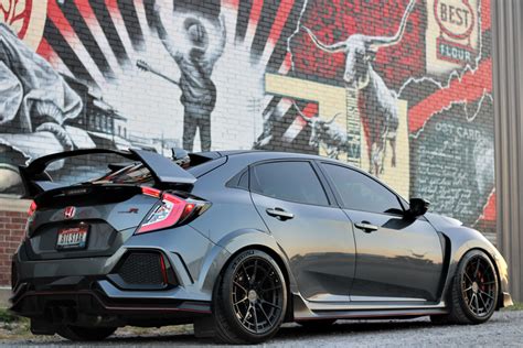 Honda Civic Type R With Vr Forged D03 R In Matte Black Vivid Racing News