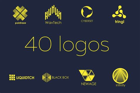 40 Tech Logos Branding And Logo Templates Creative Market