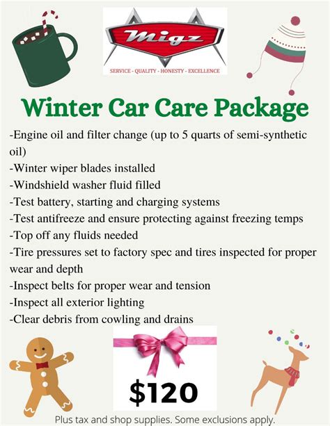 Migz Winter Car Care Special Package Marple Newtown Pa Patch