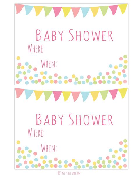 Baby Shower Templates Free