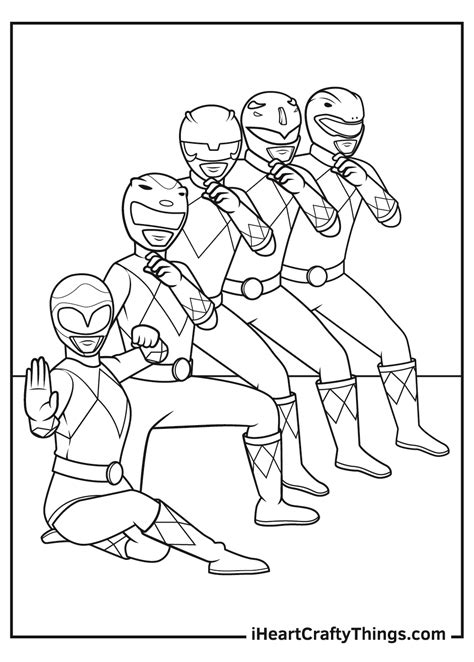 Printable Power Rangers Coloring Pages