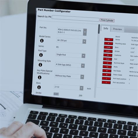 Hydraulic Cylinder Cad Configurator