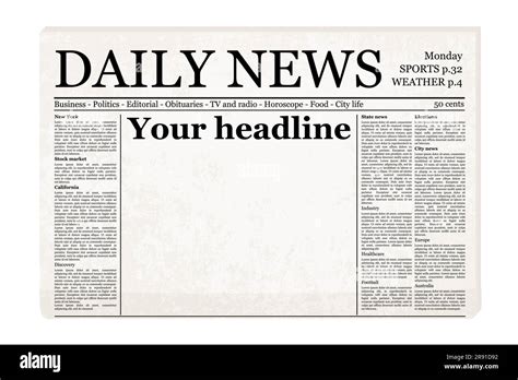 newspaper template