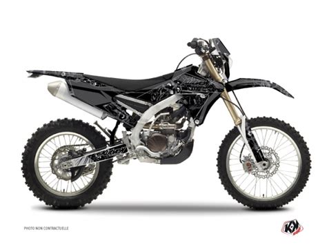 In 1955 yamaha founded its motorcycle division. Yamaha 250 WRF Dirt Bike Zombies Dark Graphic Kit Black ...