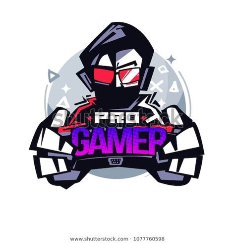 Pro Gamer Gamer Logo Vector Illustration Stock Vector Royalty Free