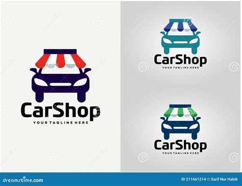 Car Shop Logo Design Template Stock Vector Illustration Of Modern