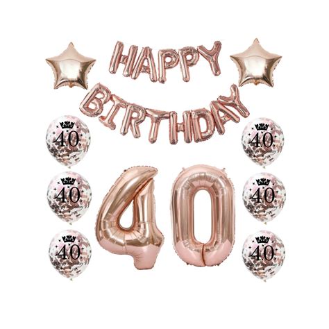 40th Birthday Party Decorations Happy Birthday Balloon Etsy Australia