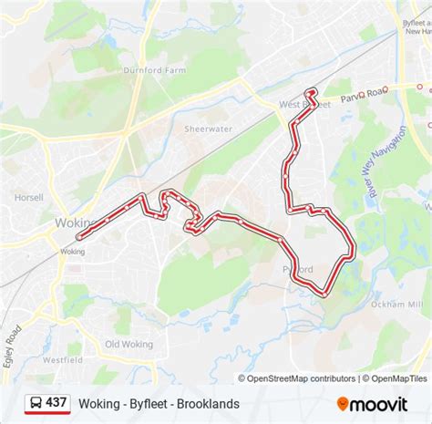 437 Route Schedules Stops And Maps Woking Updated