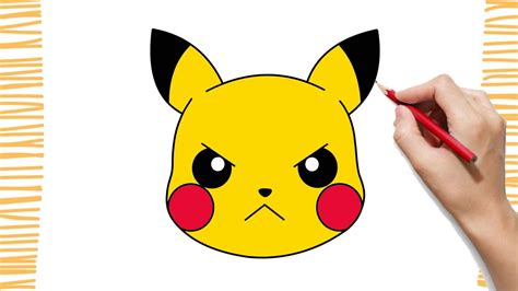 How To Draw Angry Pikachu Kawaii Youtube