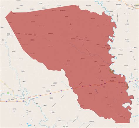 Austin Texas County Map