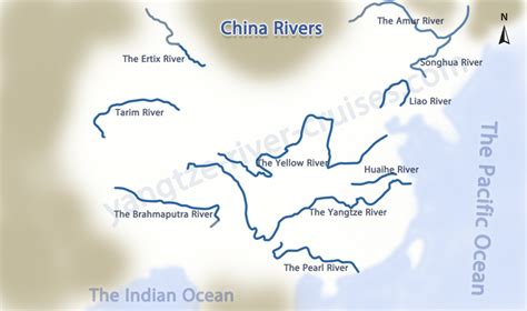 Map Of China With Rivers Maping Resources