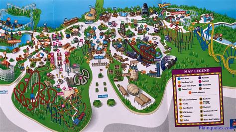 2004 Six Flags Theme Park Map Jackson New Jersey Youtube