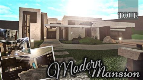 Modern Mansion Tour Bloxburg Roblox Youtube