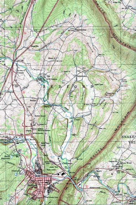 Bedford County Pennsylvania Maps