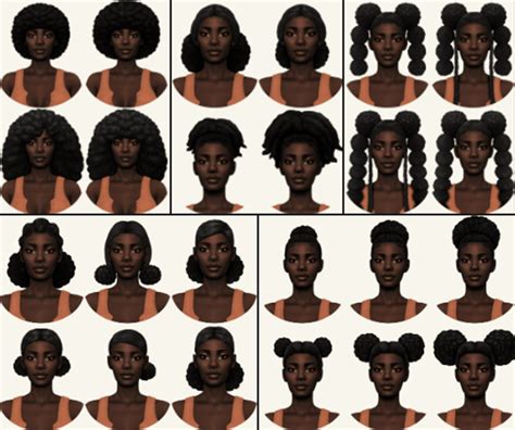 Sims 4 Afro Cc The Best Afro Hairstyles — Snootysims