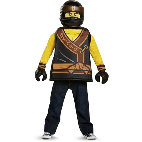 Childs Boys Classic Lego® Ninjago Movie Black Ninja Cole Costume