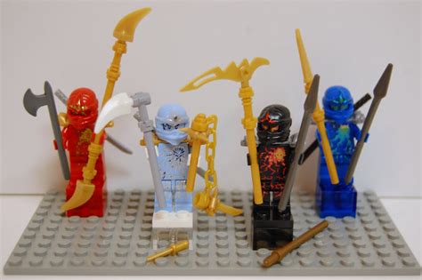 Lego Ninjago Minifigures Nrg Kai Nrg Zane Nrg Cole Nrg Jay True