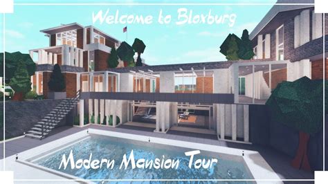 Modern Mansion Tour Roblox Welcome To Bloxburg Youtube