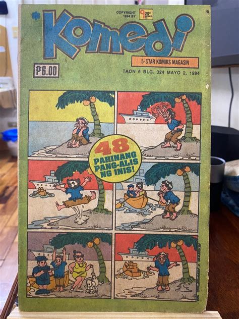 Vintage Tagalog Komiks Komedi 5 Star Comics Magasin Comedy Action