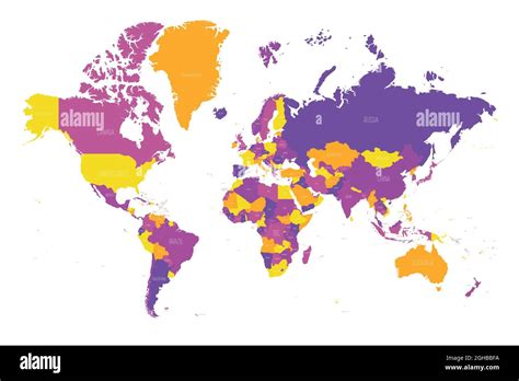 Map Of World Mercator Projection High Detailed Political Map Of