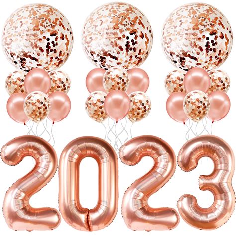 Buy Katchon 40 Inch Rose Gold 2023 Balloons Set 36 Inch Rose Gold