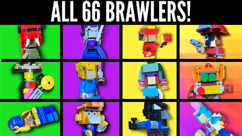 All 66 Brawlers In Lego Brawl Stars Youtube