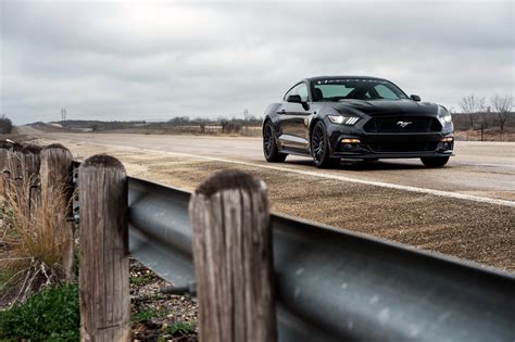 Black Ford Mustang Coupe Hd Wallpaper Wallpaper Flare