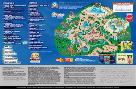 View Park Map Hurricane Harbor New Jersey