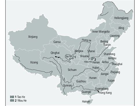 Map Of China Provinces And Rivers United States Map