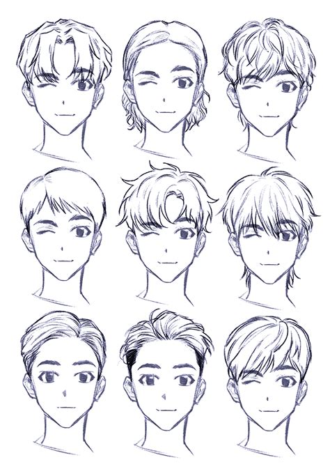 Hair Drawing Boy Easy Perangkat Sekolah