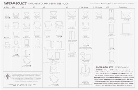 Standard Wedding Invitation Size Baronial Envelope Size Chart