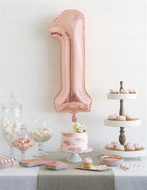 Rose Gold Balloons Balloons Banner Any Number 40 Etsy Uk